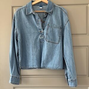 Old Navy Denim Shirt; Size M